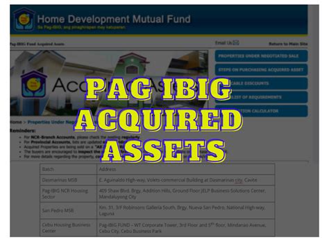 acquired asset pag ibig|pag ibig acquired assets unoccupied.